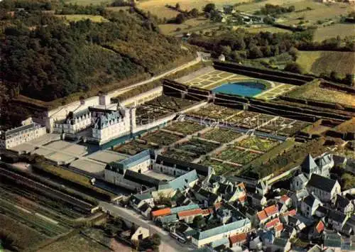 AK / Ansichtskarte  Villandry 37 Indre-et-Loire Château et les jardins renaissance vue aérienne