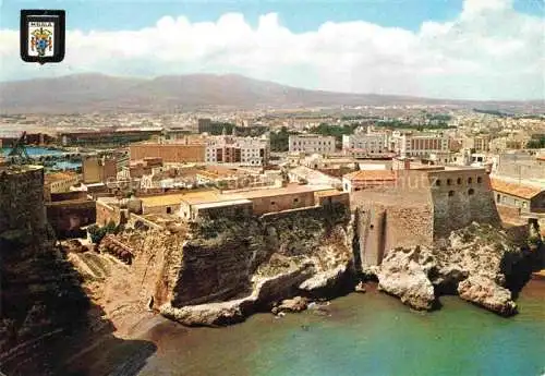 AK / Ansichtskarte  Melilla ES Playa de los Galápagos y Monte Gurugú vista aérea