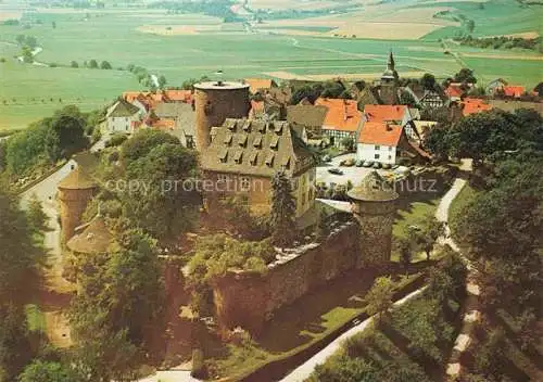 AK / Ansichtskarte  Trendelburg Diemel Deisel Hessen Burghotel und Haus am Wald Weserbergland