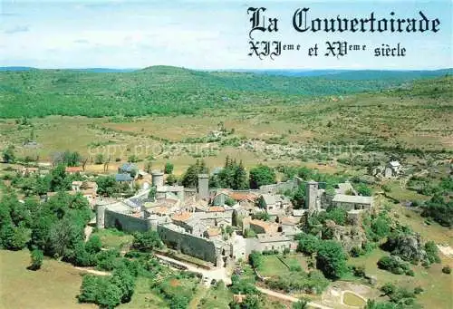 AK / Ansichtskarte  La Couvertoirade Vue aérienne de la commune