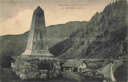 AK / Ansichtskarte  Sewen Thann 68 Haut-Rhin Stauweiher Alfeld Denkmal