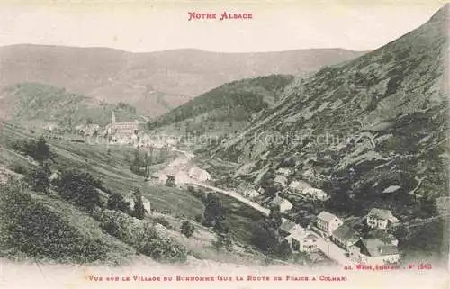 AK / Ansichtskarte  Le Bonhomme Haut Rhin Elsass Vue sur le Village La Route de France a Colmar