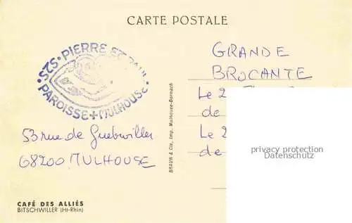 AK / Ansichtskarte  Bitschwiller-les-Thann Bitschweiler 68 Haut-Rhin Vue generale