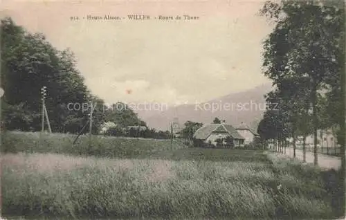 AK / Ansichtskarte  Willer-sur-Thur Weiler Elsass 68 Haut-Rhin Route de Thann Vue partielle