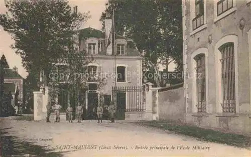 AK / Ansichtskarte  Saint-Maixent-de-Beugne Entree principale de l'Ecole Militaire