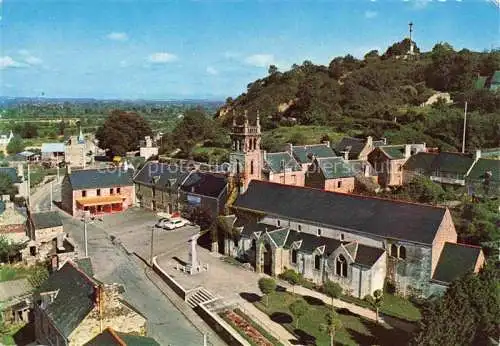 AK / Ansichtskarte  Mont-Dol 35 Ille-et-Vilaine Centre Ville Eglise vue aérienne