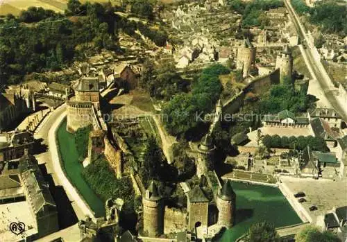 AK / Ansichtskarte  Fougeres 35 Château Mont Saint-Michel vue aérienne