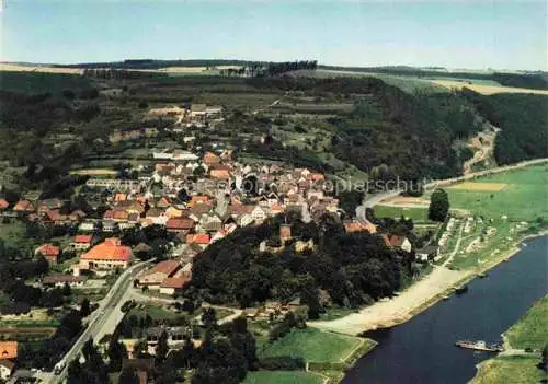 AK / Ansichtskarte  Polle Oberweser Fliegeraufnahme