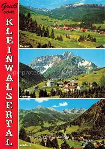 AK / Ansichtskarte  Kleinwalsertal Vorarlberg AT Panorama Riezlern Hirschegg Mittelberg Alpen