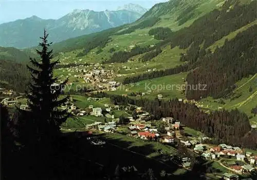 AK / Ansichtskarte  Hirschegg Kleinwalsertal Vorarlberg AT Riezlern mit Nebelhorn