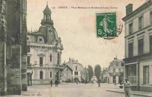 AK / Ansichtskarte  Dreux 28 Eure-et-Loir Place Metezeau et Boulevard Louis Terrier