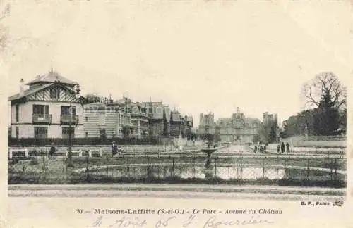 AK / Ansichtskarte  Maisons-Laffitte 78 Yvelines Le Pare Avenue du Chateau