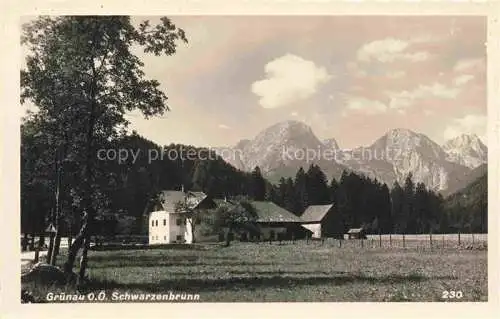 AK / Ansichtskarte  Gruenau Almtal Oberoesterreich AT Gasthaus Schwarzenbrunn