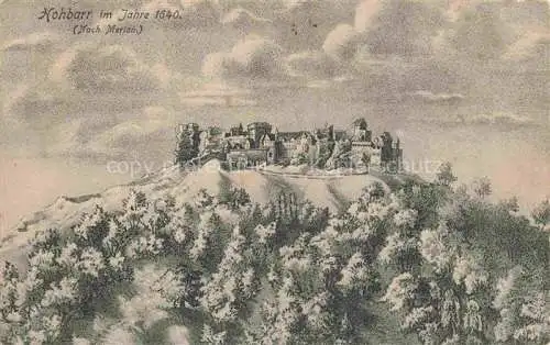 AK / Ansichtskarte  Hohbarr Hoh-Barr Saverne 67 Bas-Rhin Festung im Jahre 1640 Kuenstlerkarte
