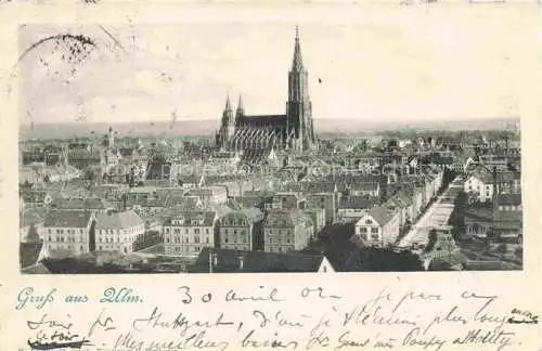 AK / Ansichtskarte  ULM  Donau Panorama mit Muenster