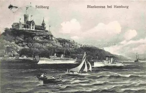 AK / Ansichtskarte  Suellberg Blankenese Hamburg Schloss Panorama