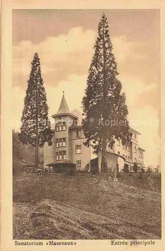 AK / Ansichtskarte  Masevaux Masmuenster 68 Haut-Rhin Sanatorium Masevaux Entree Principale