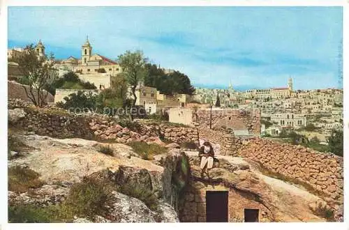 AK / Ansichtskarte  Bethlehem  Yerushalayim Israel Panorama mit Geburtskirche