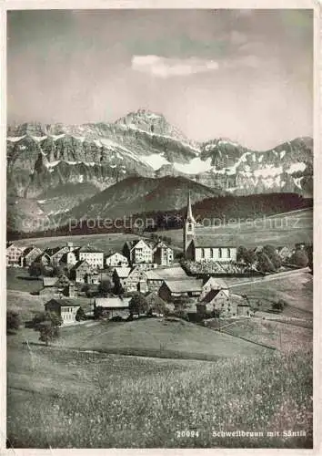 AK / Ansichtskarte  Schwellbrunn mit Saentis