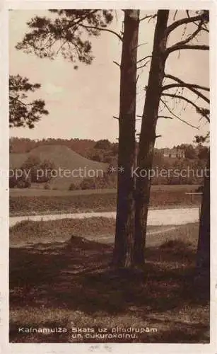 AK / Ansichtskarte  Kalnamuiza Kalnmuiza Tukum Riga Latvia Skats uz ipilsdrupam un cukurakalnu