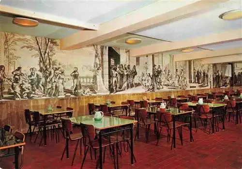 AK / Ansichtskarte  PARIS 75 Restaurant du personnel au mur les oeurvres de Miséricorde par Abraham Bose