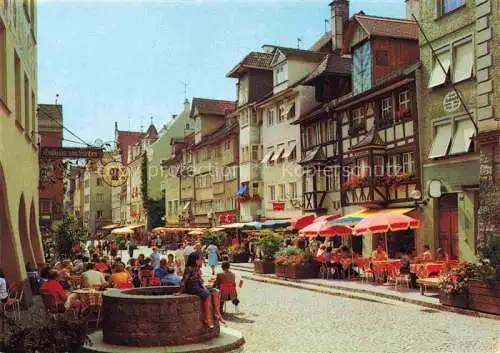 AK / Ansichtskarte  LINDAU  Bodensee Hauptstrasse Strassencafés Altstadt Fachwerkhaus