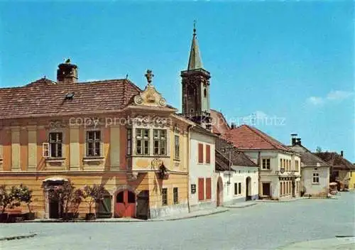 AK / Ansichtskarte  Rust Neusiedlersee Burgenland AT Hauptplatz Buergerhaus Zum Auge Gottes