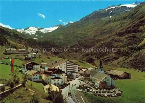 AK / Ansichtskarte  Obergurgl Ober-Gurgl Soelden oetztal Imst Tirol AT Panorama hoechstgelegenes Kirchdorf Europas oetztaler Alpen