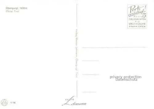 AK / Ansichtskarte  Obergurgl Ober-Gurgl Soelden oetztal Imst Tirol AT Panorama hoechstgelegenes Kirchdorf Europas oetztaler Alpen