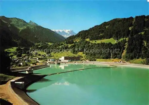 AK / Ansichtskarte  Latschau Tschagguns AT Stausee Blick gegen Tschaggunser Mittagspitze Schwarzhorn Sulzfluh Montafon