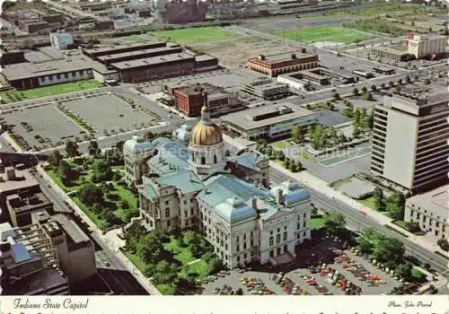 AK / Ansichtskarte  Indianapolis Indiana USA Indiana State Capitol aerial view