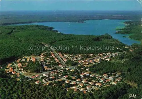 AK / Ansichtskarte  Mimizan 40 Landes La forêt et le lac vue aérienne