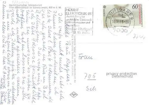 AK / Ansichtskarte  Koenigsfeld  Baden Schwarzwald BW Fliegeraufnahme