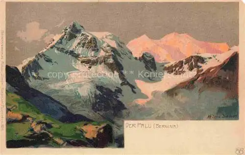 AK / Ansichtskarte  Diemer Zeno Kuenstlerkarte Litho Der Palue Bernina 