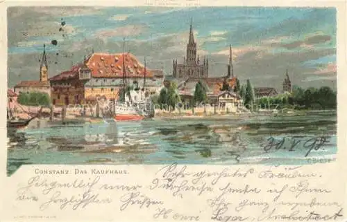 AK / Ansichtskarte  BIESE Carl Karl Kuenstlerlitho Constanz Das Kaufhaus