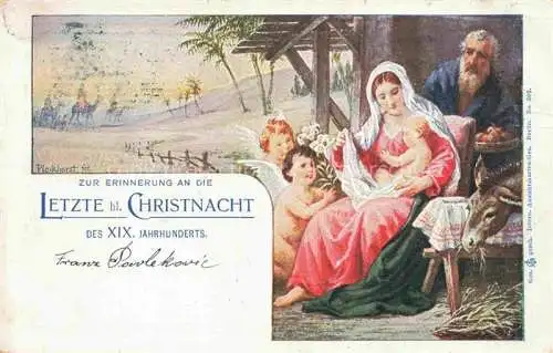 AK / Ansichtskarte  Plockhorst Kuenstlerkarte Nr. 302 Letzte hl. Christnacht des XIX Jahrhunderts Litho