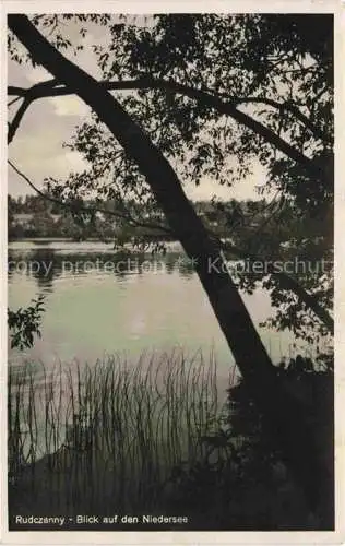 AK / Ansichtskarte  Rudczanny Ostpreussen Blick auf den Niedersee am Kurhaus