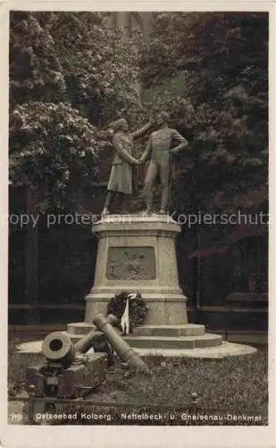 AK / Ansichtskarte  Kolberg  Ostseebad KOLOBRZEG PL Nettelbeck- und Gneisenau-Denkmal