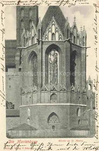 AK / Ansichtskarte  Marienburg   Westpreussen MALBORK PL Kirche zu St. Maria