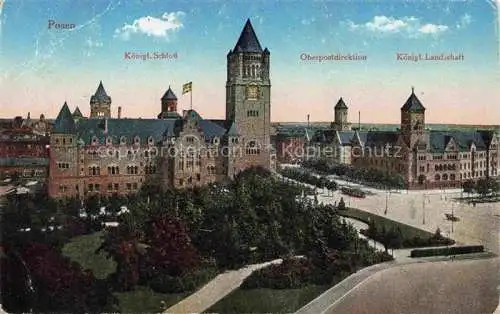 AK / Ansichtskarte  Posen  POZNAN PL Koenigliches Schloss Oberpostdirektion Koenigliche Landschaft