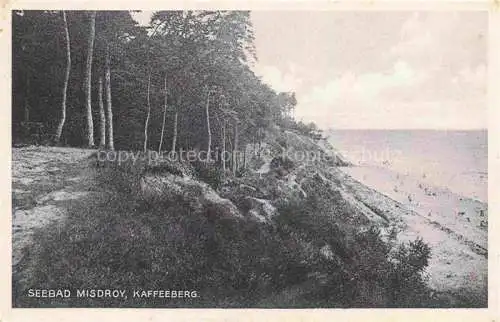 AK / Ansichtskarte  MISDROY Ostseebad Miedzyzdroje PL Kaffeeberg Blick zum Strand