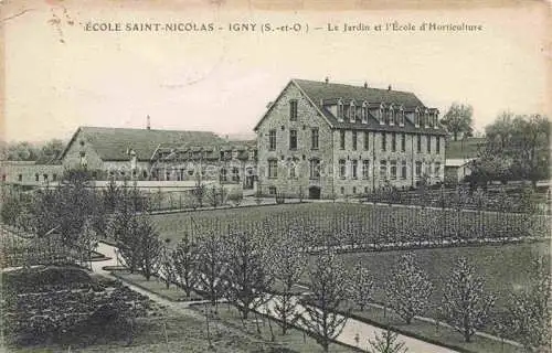 AK / Ansichtskarte  Igny  91 Essonne Ecole Saint Nicolas Le Jardin et l'Ecole d'Horticulture