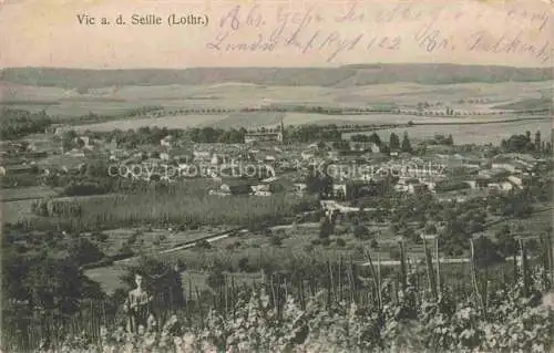 AK / Ansichtskarte  Vic Seille Vic-sur-Seille 57 Moselle Panorama Feldpost