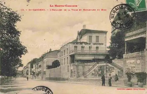 AK / Ansichtskarte  St-Gaudens Saint-Gaudens 31 Haute-Garonne Escalier de la Ville et Boulevard du Midi