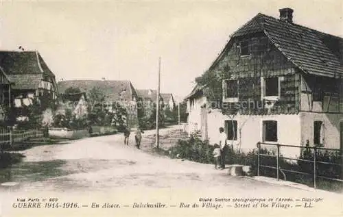 AK / Ansichtskarte  Balschwiller Balschweiler Altkirch 68 Haut-Rhin Rue du Village 