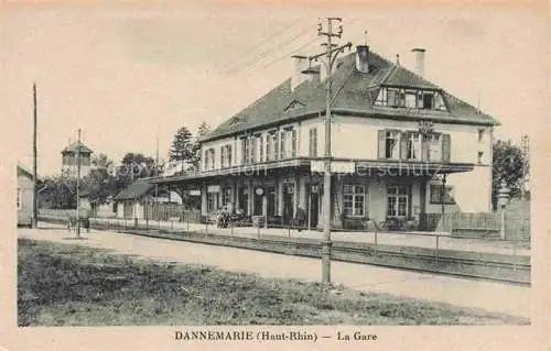 AK / Ansichtskarte  DANNEMARIE  Dammerkirch Alsace 68 Haut-Rhin La Gare