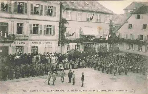 AK / Ansichtskarte  DANNEMARIE  Dammerkirch Alsace 68 Haut-Rhin M Millerand Ministre de la Guerre visite Dannemarie