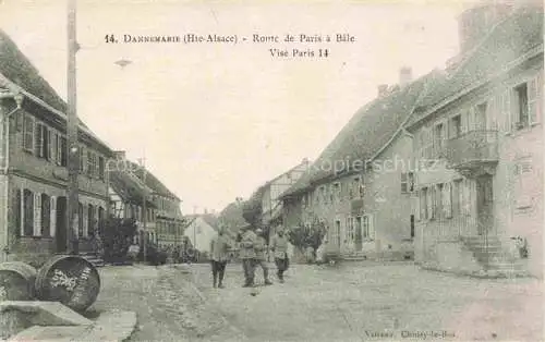 AK / Ansichtskarte  DANNEMARIE  Dammerkirch Alsace 68 Haut-Rhin Route de Paris a Bale Vise Paris 14