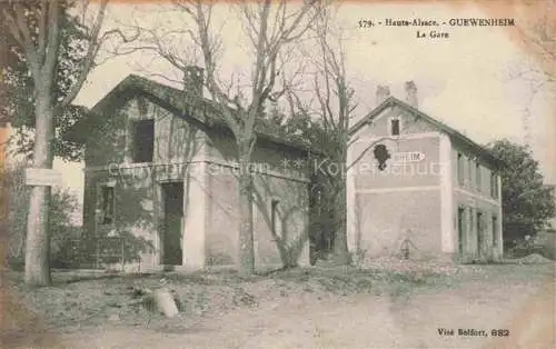 AK / Ansichtskarte  Guewenheim Gewenheim 68 Haut-Rhin La Gare