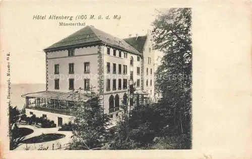 AK / Ansichtskarte  Muensterthal Elsass Munster 68 Alsace Haut-Rhin Hotel Altenberg